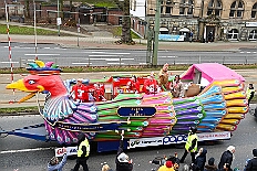 02 Der Zug 2026- 02-14 17  Unser Tag - ein schöner Tag - Es war 8 Uhr in der Früh als wir am Samstagmorgen, 14. Februar, als wir mit Musik am WYNDHAM Hotel Duisburger Hof geweckt wurden. Danach ging es dann nach Hamborn wo „unser“ Kinderkarnevalszug pünktlich um 11:11 Uhr startete. Zu Mittagszeit gab es dann anschließend eine Empfang für uns und die Teneriffa Delegation. : DVPJ, Toni I, Kinderprinz Juls I., Juls I., Prinzessin, Aileen I., Prinzessin Aileen I., HDK, Duisburg, Karneval, Helau, Tollität, Event, Session 2025, Session 2026, Hauptausschuss, Gemeinschaft, Hauptausschuss Karneval Duisburg, Duisburg ist echt